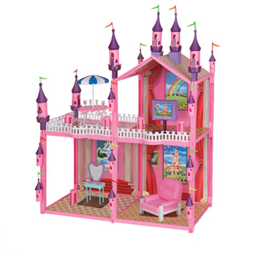 Замок для кукол 1 Toy "Красотка" (102 детали, 4 комнаты)