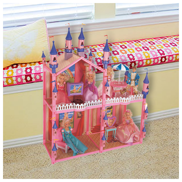 Замок для кукол 1 Toy "Красотка" (102 детали, 4 комнаты). Фото N2