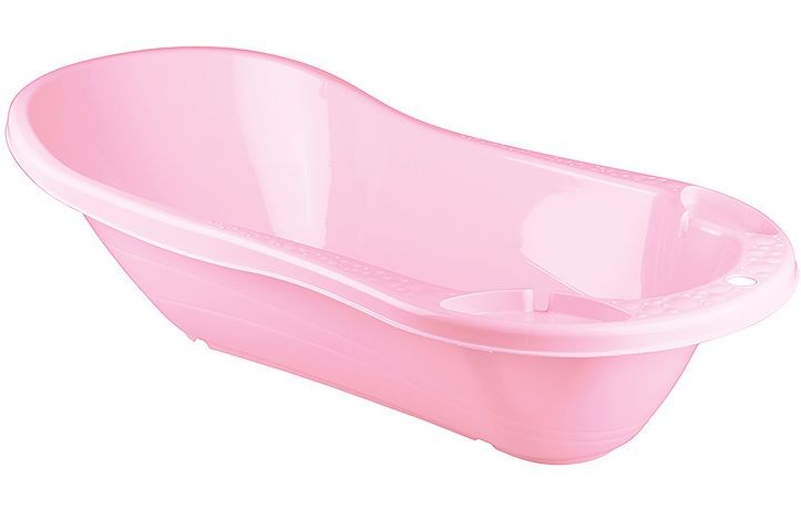 Ванна детская Бытпласт с клапаном для слива воды Розовый