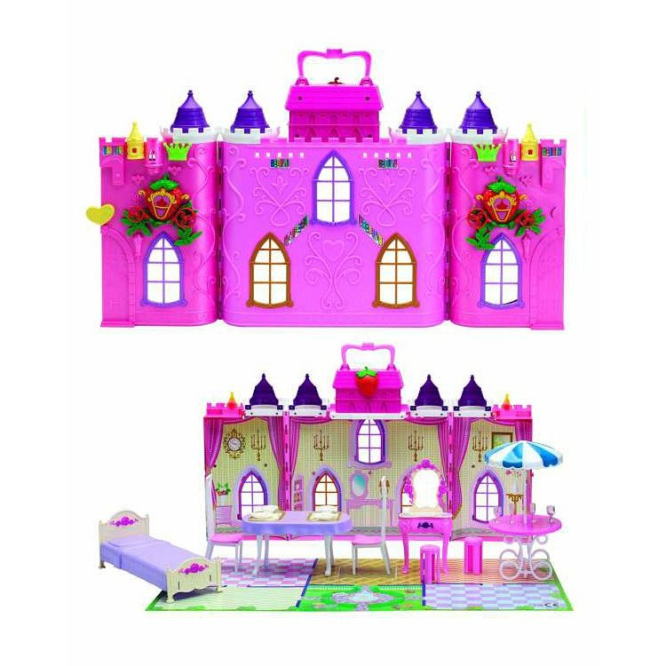 Замок для кукол 1 Toy Красотка "Земляничка" с мебелью