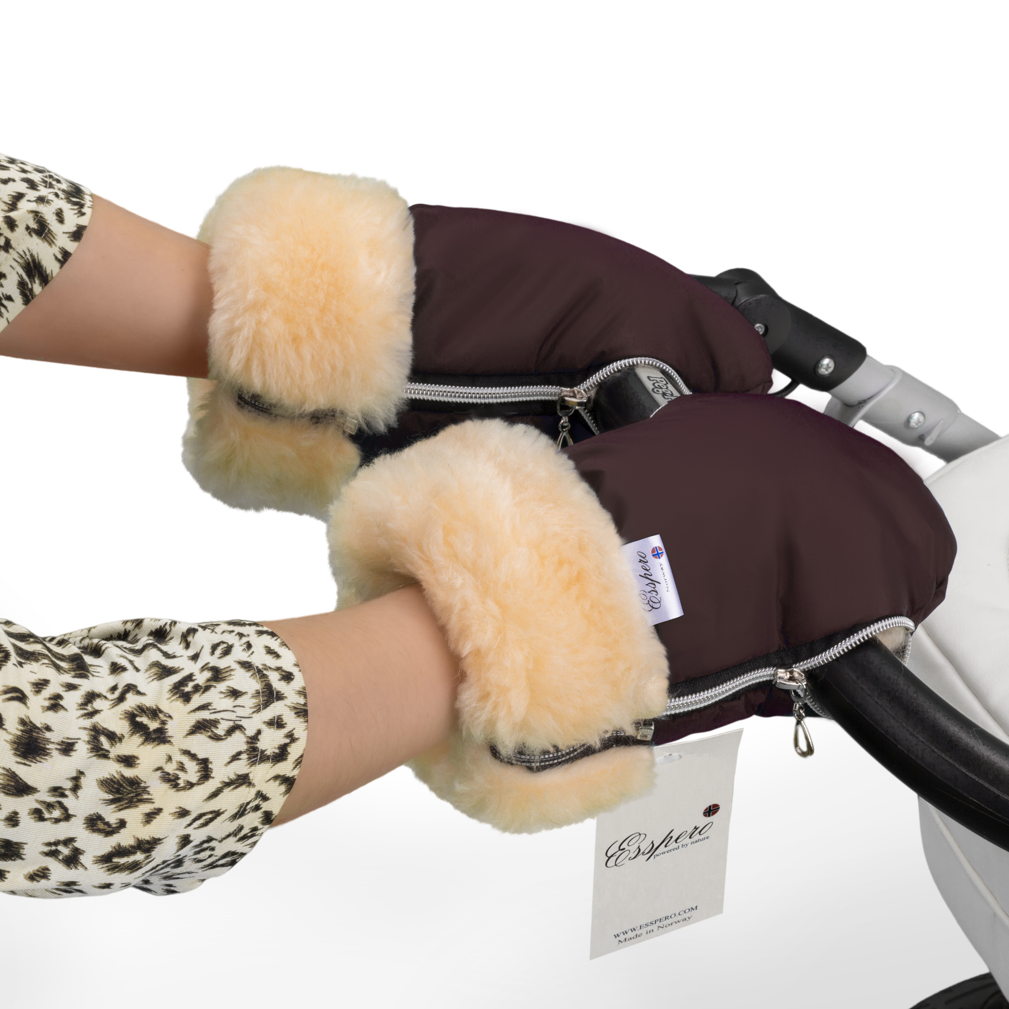 Муфта-рукавички для коляски Esspero Double из натуральной шерсти