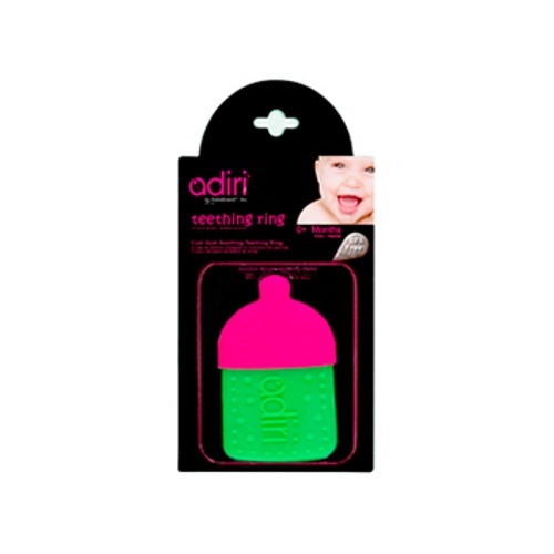 Прорезыватель для зубов Adiri Bottle Teething Ring magenta-green