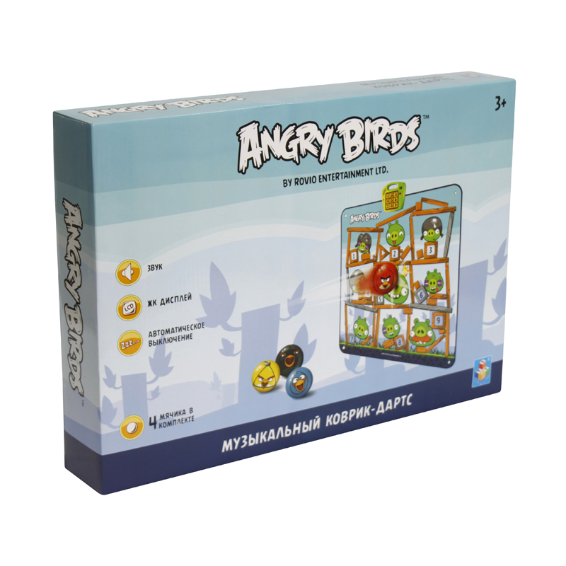 Музыкальный коврик-игра дартс 1 Toy "Angry Birds" Классик. Фото N2