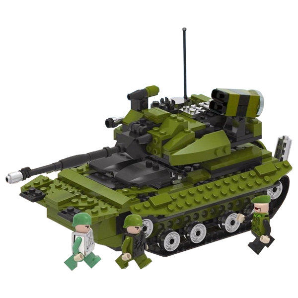 Конструктор 1 Toy "Военная техника" Боевой танк 260 деталей