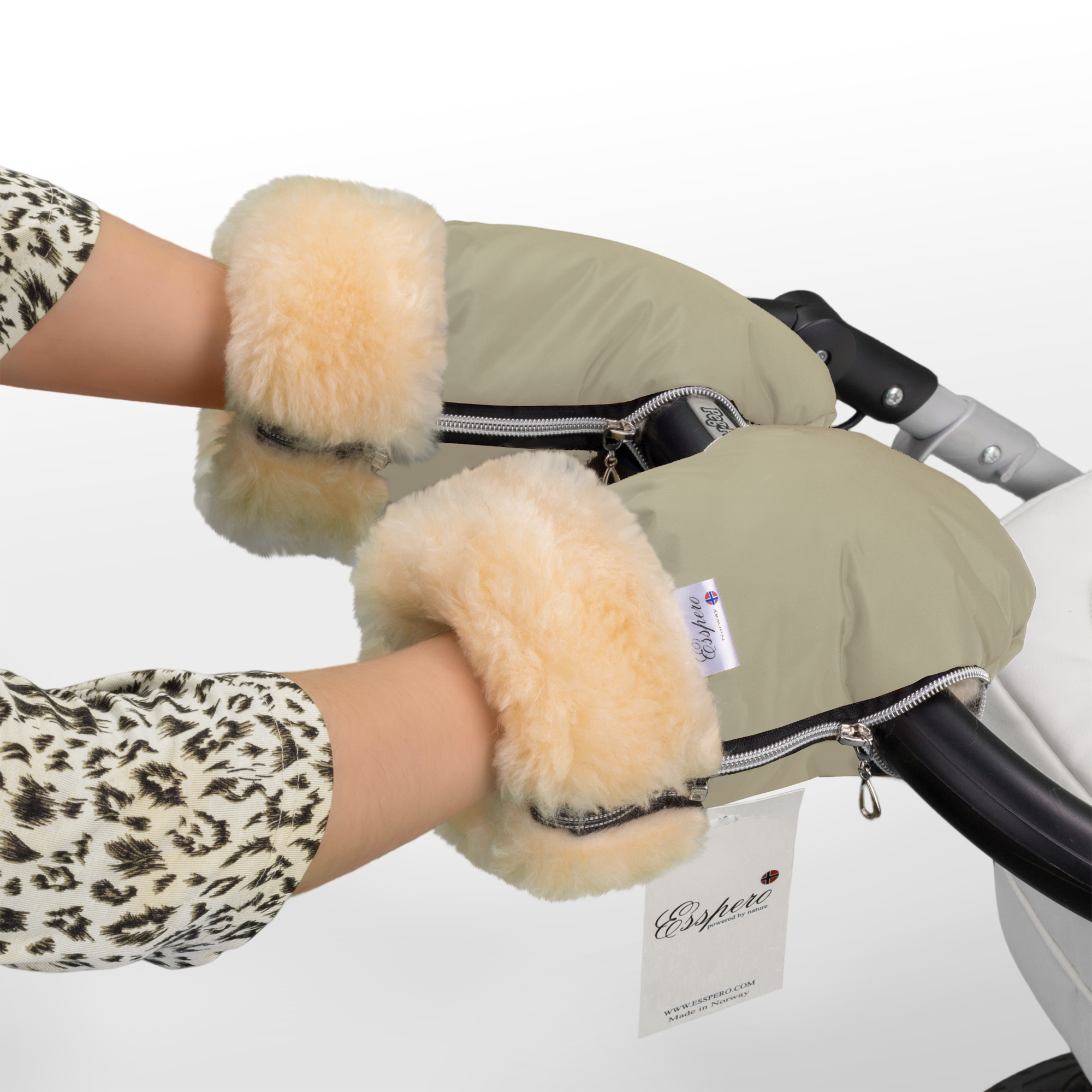 Муфта-рукавички для коляски Esspero Double из натуральной шерсти. Фото N6