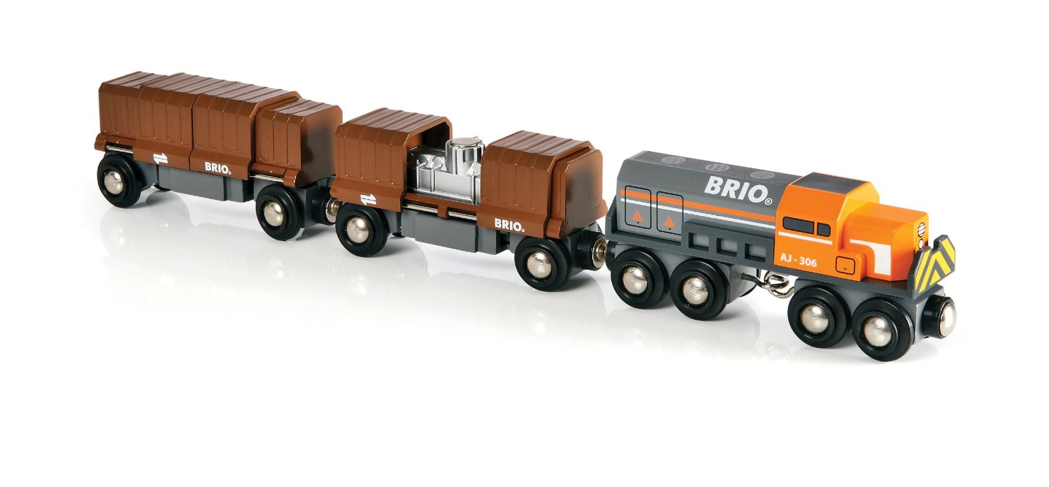 Товарный поезд BRIO с раздвижными вагонами. Фото N2