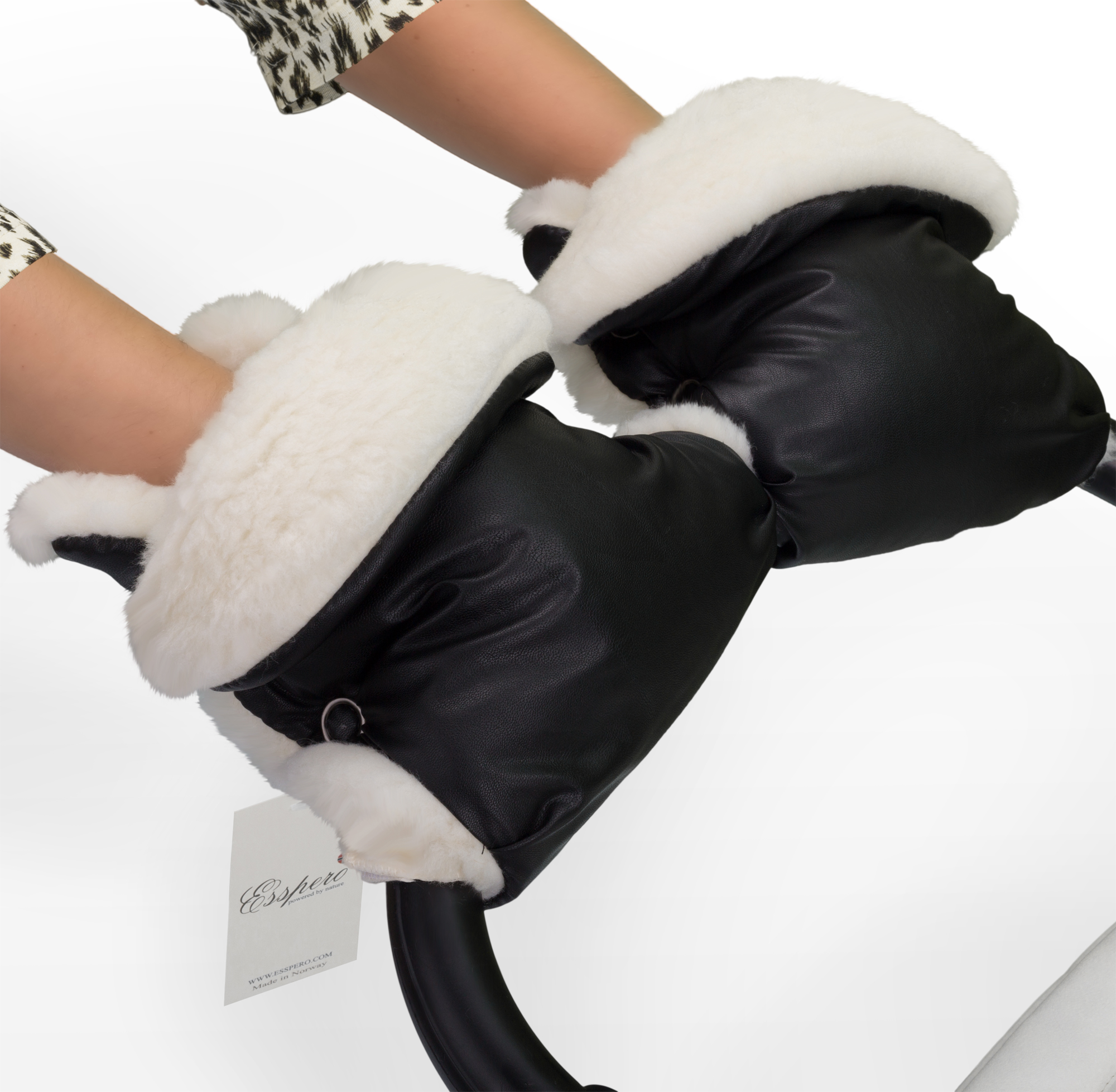 Муфта-рукавички для коляски Esspero Margareta из 100% овечьей шерсти. Фото N4