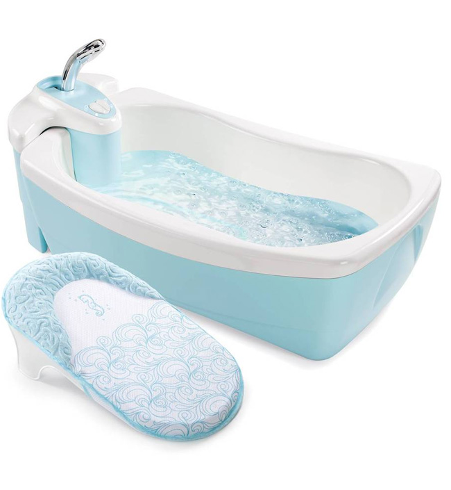 Детская ванна с душевым краником Summer Infant Lil'Luxuries голубая