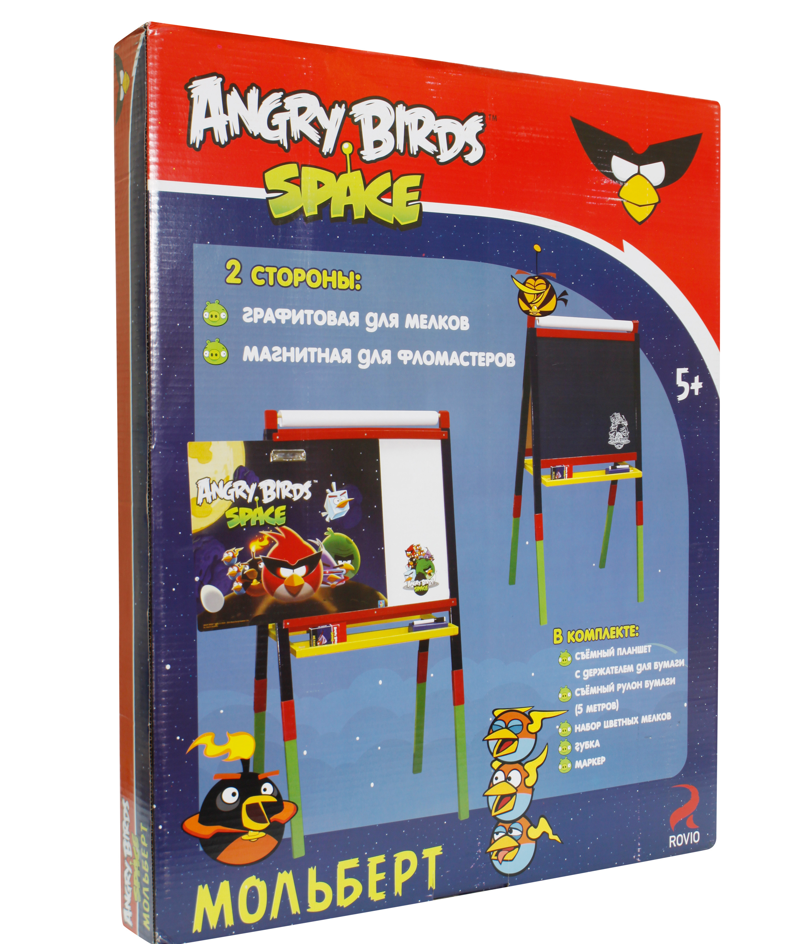 Деревянный мольберт 1 Toy "Angry birds Space". Фото N2
