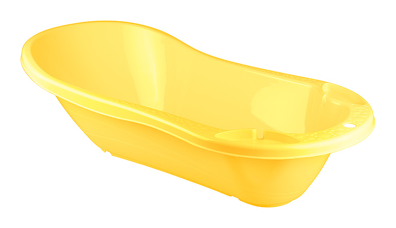 Ванна детская Бытпласт с клапаном для слива воды Желтый