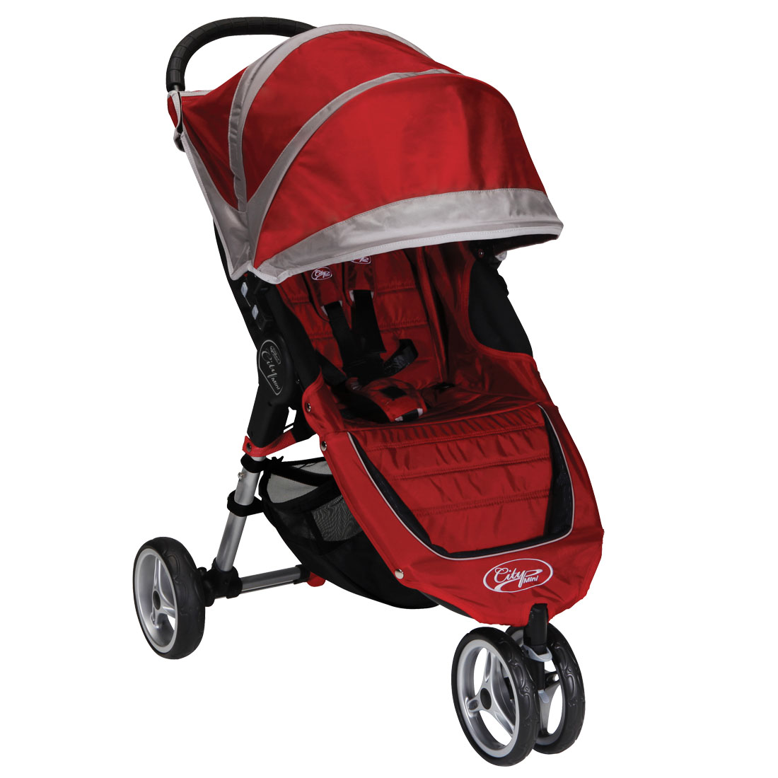Коляска прогулочная Baby Jogger City Mini Single красно-серый