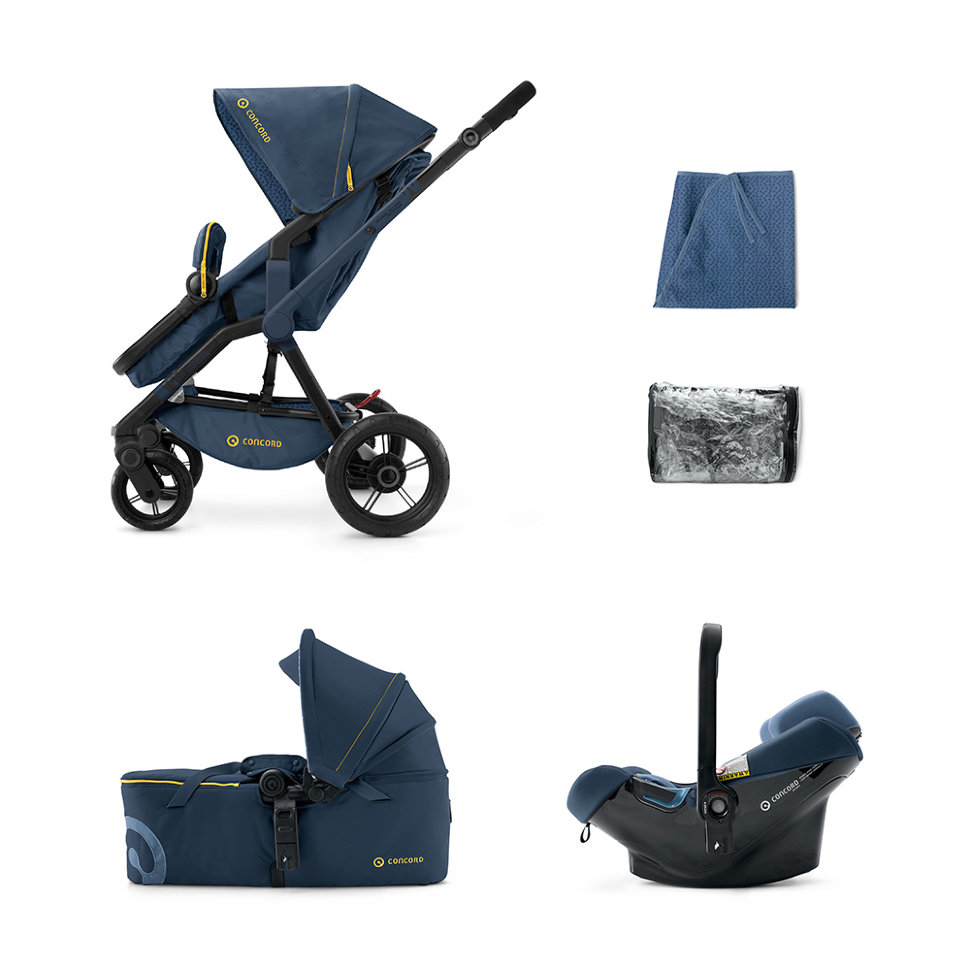 Коляска Concord Wanderer Mobility Set (3 в 1) Denim Blue 2015