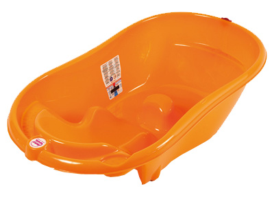 Ванночка для купания Ok Baby Onda оранжевый яркий