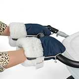 Муфта-рукавички для коляски Esspero Double White из натуральной шерсти